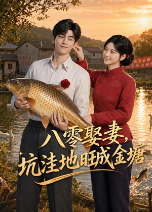 《八零娶妻，坑洼地旺成金塘（43集）AI短剧（夸克网盘）》短剧封面