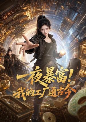 《一夜暴富!我的工厂通古今(88集)(夸克网盘)》短剧封面