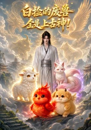 《白捡的废兽全是上古神(60集)(夸克网盘)》短剧封面