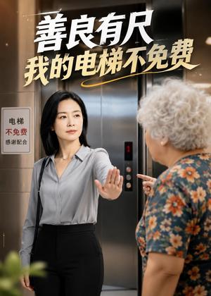 《善良有尺,我的电梯不免费(34集)AI短剧(夸克网盘)》短剧封面