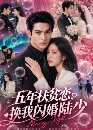 《五年扶贫恋,换我闪婚陆少(50集)AI短剧(夸克网盘)》短剧封面
