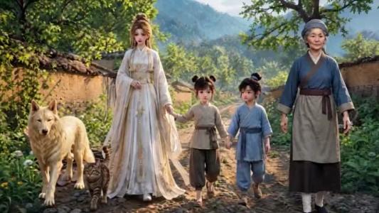 《树精小姨逆天了3D版（80集）（夸克网盘）》短剧封面