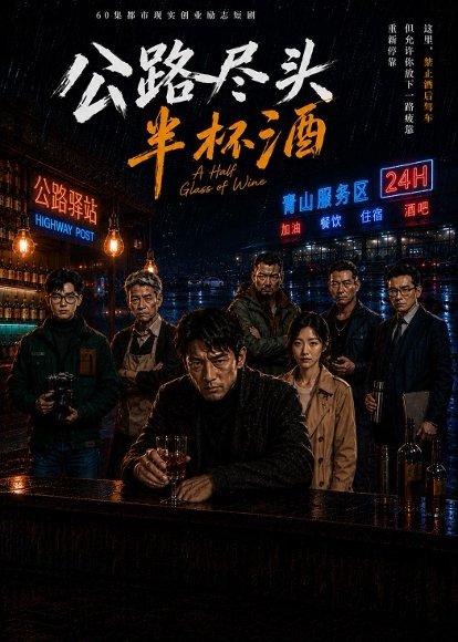 《公路尽头半杯酒(61集)AI短剧(百度网盘)》短剧封面