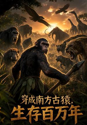 《穿成南方古猿,生存百万年!(50集)(夸克网盘)》短剧封面