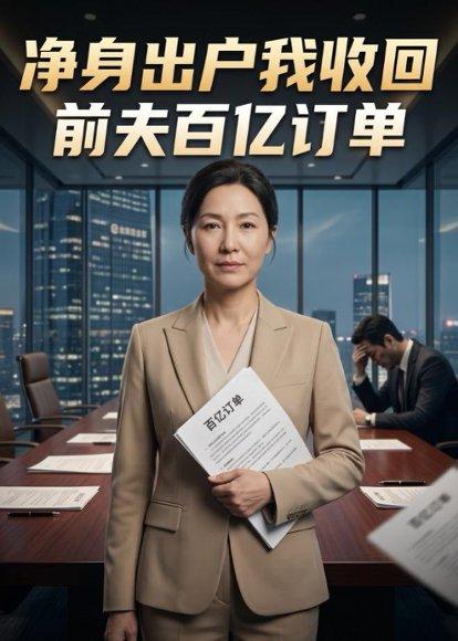 《净身出户我收回前夫百亿订单(54集)AI短剧(百度网盘)》短剧封面