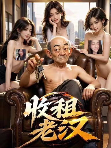AI擦边短剧:收租老汉 《AI擦边短剧:收租老汉》短剧封面