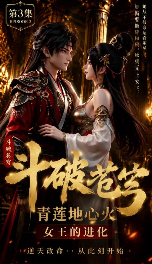 《AI擦边短剧:斗破苍穹·情欲深渊(迅雷网盘)》短剧封面