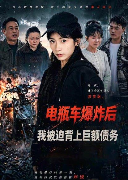 《电瓶车爆炸后,我被迫背上巨额债务(60集)耿池苏&毕天昊(百度网盘)》短剧封面