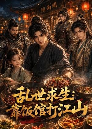 《乱世求生:靠饭馆打江山(49集)动漫(夸克网盘)》短剧封面