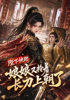 《陛下快跑娘娘又拎着长刀上朝了(57集)(夸克网盘)》短剧封面