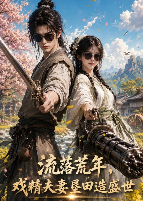 《流落荒年戏精夫妻垦田造盛世(111集)(夸克网盘)》短剧封面