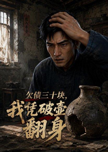 《欠债三十块，我凭破壶翻身（52集）AI短剧（百度网盘）》短剧封面
