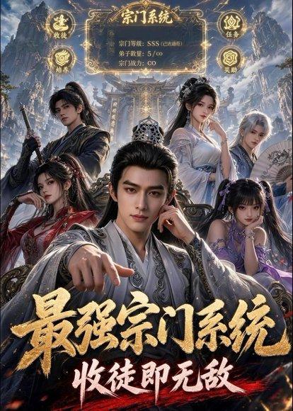 《最强宗门系统,收徒即无敌(62集)(百度网盘)》短剧封面