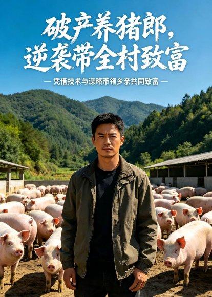 《破产养猪郎,逆袭带全村致富(42集)Ai短剧(百度网盘)》短剧封面