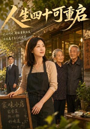 《人生四十可重启（54集）AI短剧（夸克网盘）》短剧封面