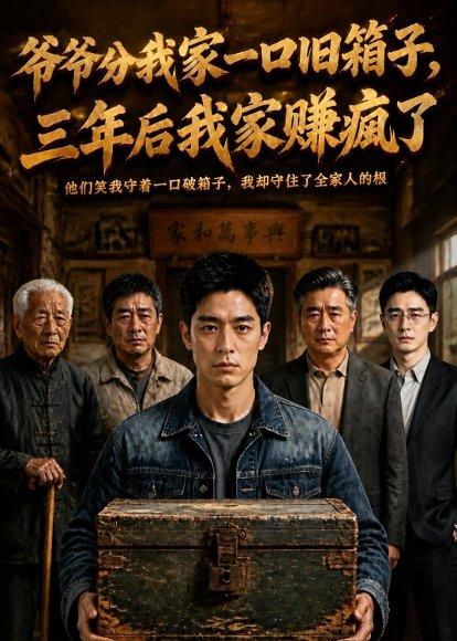 《爷爷分我家一口旧箱子,三年后我家赚疯了(59集)(百度网盘)》短剧封面