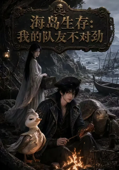 《海岛生存：我的队友不对劲（10集）（夸克网盘）》短剧封面