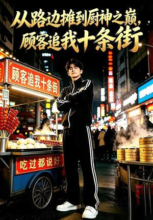 《从路边摊到厨神之巅,顾客追我十条街第一季(69集)(夸克网盘)》短剧封面