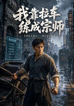 《我靠拉车练成宗师(65集) AI短剧(夸克网盘)》短剧封面