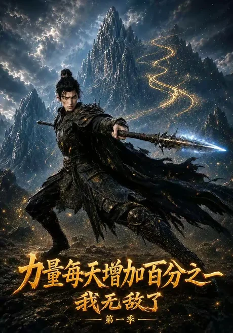 《力量每天增加百分之一,我无敌了第一季(100集)(夸克网盘)》短剧封面