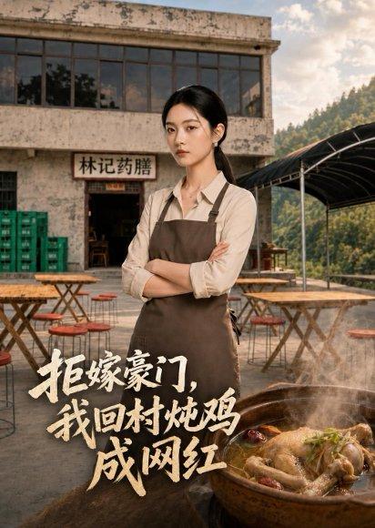 《拒嫁豪门，我回村炖鸡成网红（70集）（百度网盘）》短剧封面
