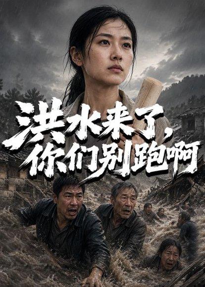 《洪水来了,你们别跑啊(48集)(百度网盘)》短剧封面