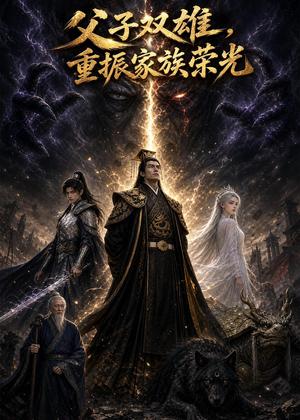 《父子双雄,重振家族荣光(80集)AI短剧(夸克网盘)》短剧封面