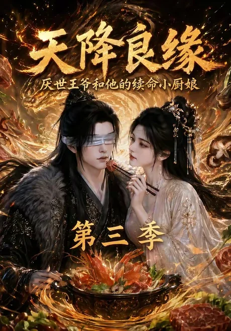 《天降良缘:厌世王爷和他的续命小厨娘第三季(120集)(夸克网盘)》短剧封面