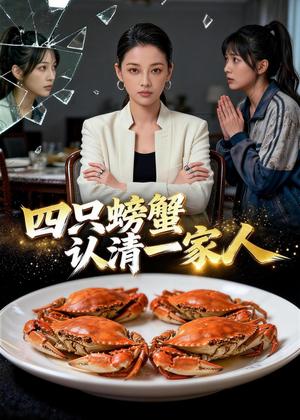 《四只螃蟹认清一家人（45集）AI短剧（夸克网盘）》短剧封面