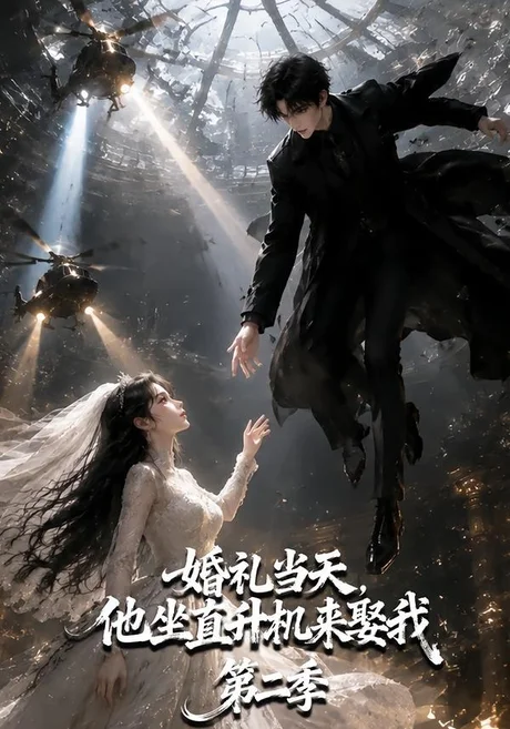 《婚礼当天，他坐直升机来娶我第二季（132集）（夸克网盘）》短剧封面