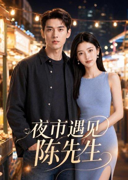 《夜市遇见陈先生(44集)AI短剧(百度网盘)》短剧封面