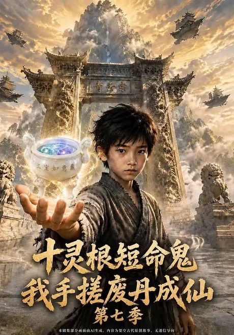 《十灵根短命鬼？我手搓废丹成仙第七季（107集）（夸克网盘）》短剧封面