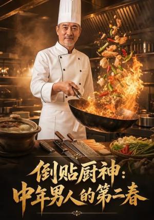 《倒贴厨神:中年男人的第二春(48集)(夸克网盘)》短剧封面