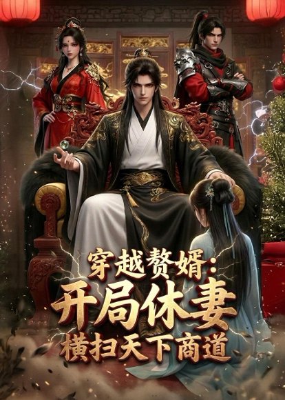 《穿越赘婿:开局休妻,横扫天下商道(60集)动漫(百度网盘)》短剧封面