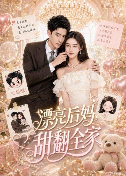 《漂亮后妈,甜翻全家(72集)(百度网盘)》短剧封面