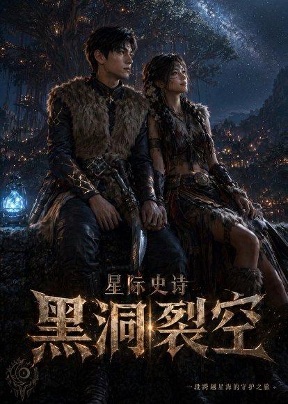 《星际史诗之黑洞裂空(57集)(百度网盘)》短剧封面
