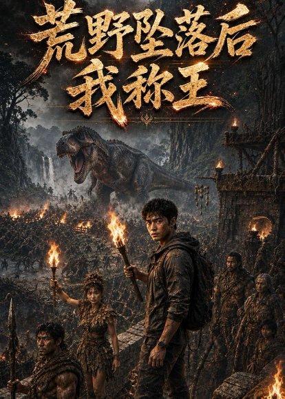 《荒野坠落后我称王(56集)AI短剧(百度网盘)》短剧封面
