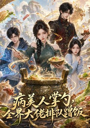 《病美人掌勺,全界大佬排队蹭饭(81集)(夸克网盘)》短剧封面