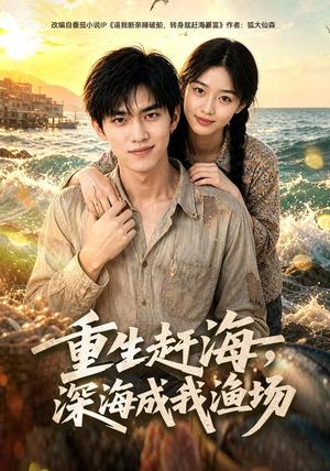 《重生赶海,深海成我渔场(70集)AI短剧(夸克网盘)》短剧封面