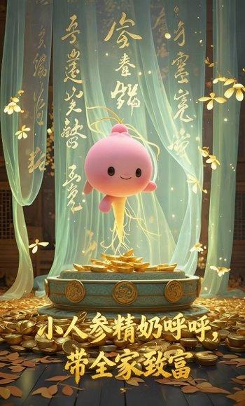 小人参精奶呼呼带全家暴富 《小人参精奶呼呼带全家暴富》短剧封面