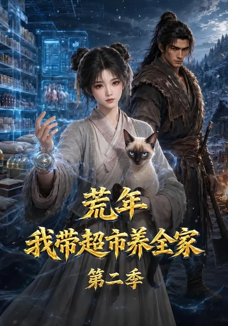 《荒年，我带超市养全家第二季（107集）（夸克网盘）》短剧封面