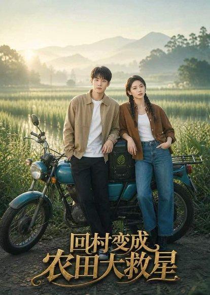 《回村变成农田大救星（40集）AI短剧（百度网盘）》短剧封面