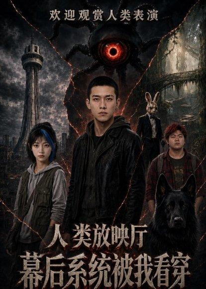 《人类放映厅幕后系统被我看穿(64集)(百度网盘)》短剧封面