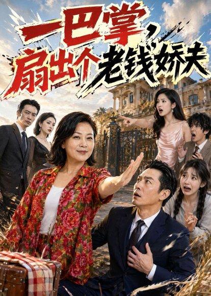 《一巴掌,扇出个老钱娇夫(60集)AI短剧(百度网盘)》短剧封面