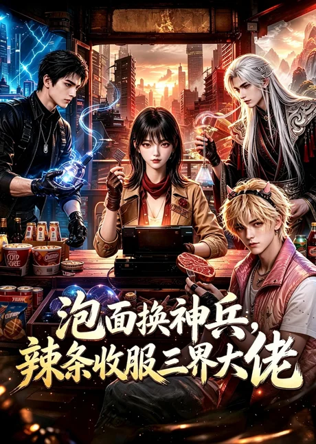 《泡面换神兵,辣条收服三界大佬(60集)(夸克网盘)》短剧封面