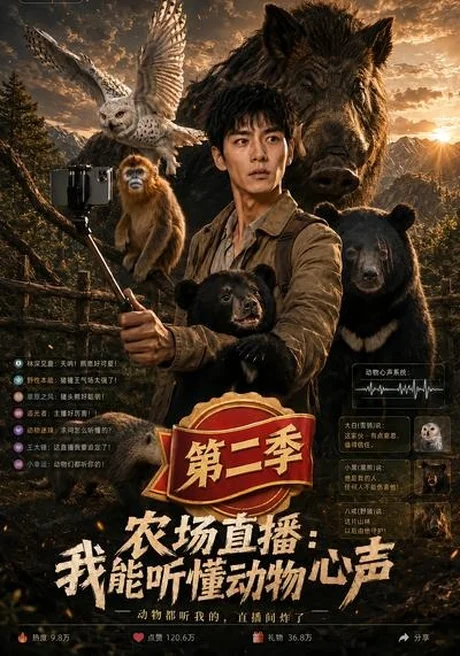 《农场直播:我能听懂动物心声第二季(96集)(夸克网盘)》短剧封面