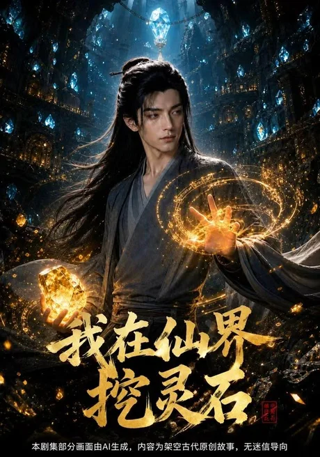 《我在仙界挖灵石(69集)(夸克网盘)》短剧封面