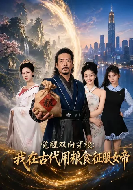 《觉醒双向穿梭：我在古代用粮食征服女帝（60集）张翼和＆尚妙怡（夸克网盘）》短剧封面