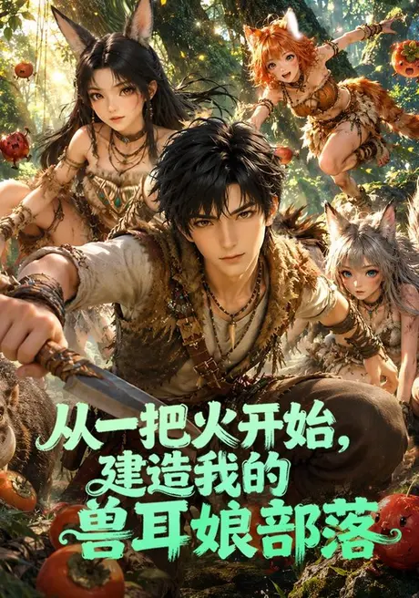 《从一把火开始,建造我的兽耳娘部落(80集)(夸克网盘)》短剧封面