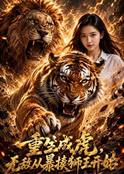 《重生成虎,无敌从暴揍狮王开始(80集)AI短剧(百度网盘)》短剧封面